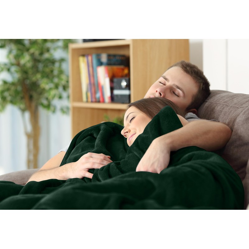 Utopia Bedding Utopia Bedding Fleece Blanket Full Size Forest Green