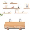 Mesee 6 Packs Floating Shelf Support, 3 Inch Invisible Floating