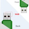 MOSDART USB2.0 16GB Flash Drive, Swivel Design with LED Indicator,