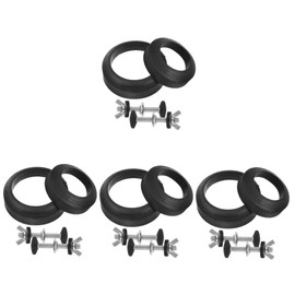 Operitacx 1 Set Toilet Tank Bolts and Gasket Durable Toilet Tank Parts Easy to Install Replacement Kit Water Leak Prevention