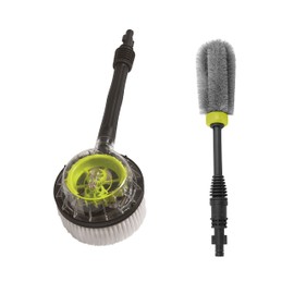Sun Joe CCK Car Care Accessory Kit, Includes RB1 Rotary Wash SPX-WB1 Wheel Rim Brush, Green
