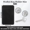 Xelsluthe 2 PCS Flat Thin Wallet Key Holder, Slim Credit