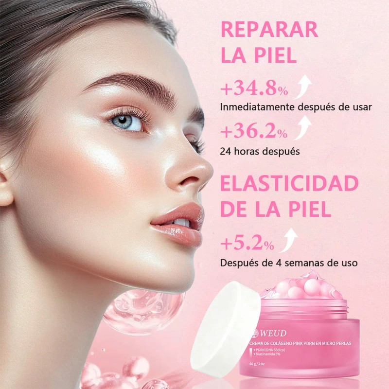 Crema Collagen Salmon Dna Pdrn Cápsula Iluminador Weud 60g