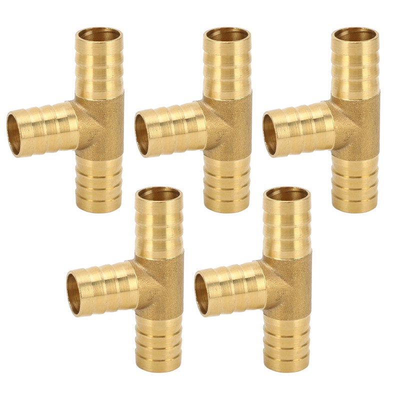 3 Way Adapter Fitting Brass 5/8in Brass Universal Tee Fitting