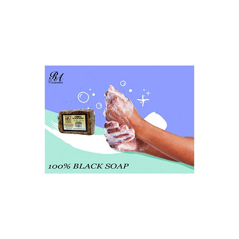 RA Cosmetics 100 Black Soap, Lemon Grass, 5 oz
