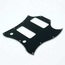3 Ply SG Classic Guitar Pickguard With P-90 Pickups Layout -BLACK (C09)