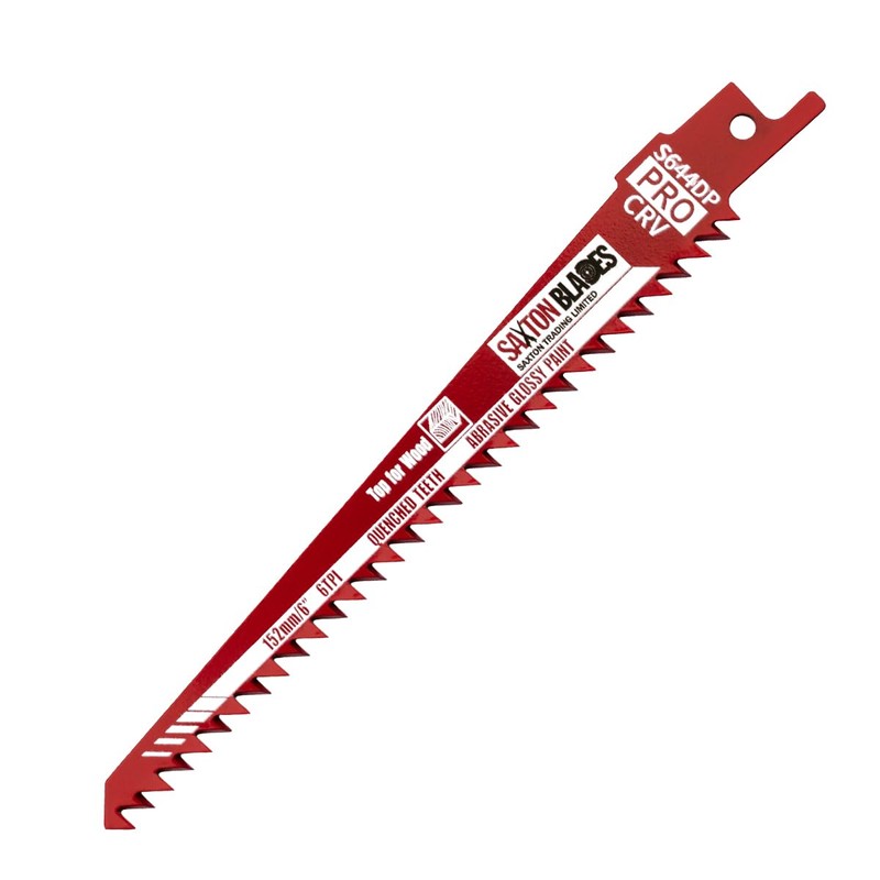 Saxton 152mm Professional Range Reciprocating Saw Blade Wood & Plastic