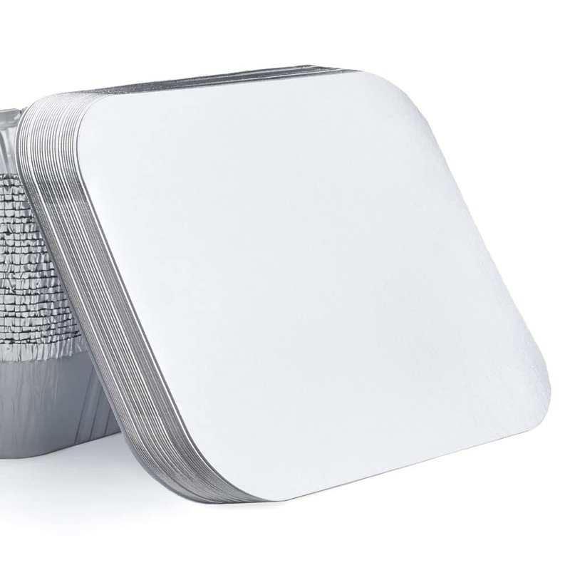 Miamex 25 x Disposable Aluminium Trays with Lids for Transporting