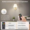 SCOPOW Rechargeable Light Bulbs with Remote Control Timer and 3