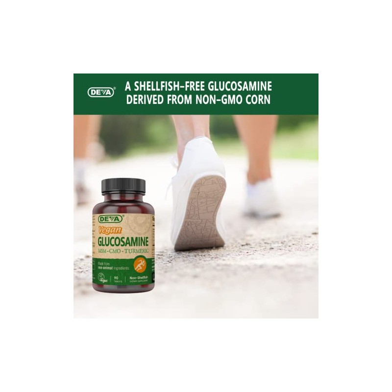 Deva | Vegan Glucosamina MSM CMO | 90 Tabletas |