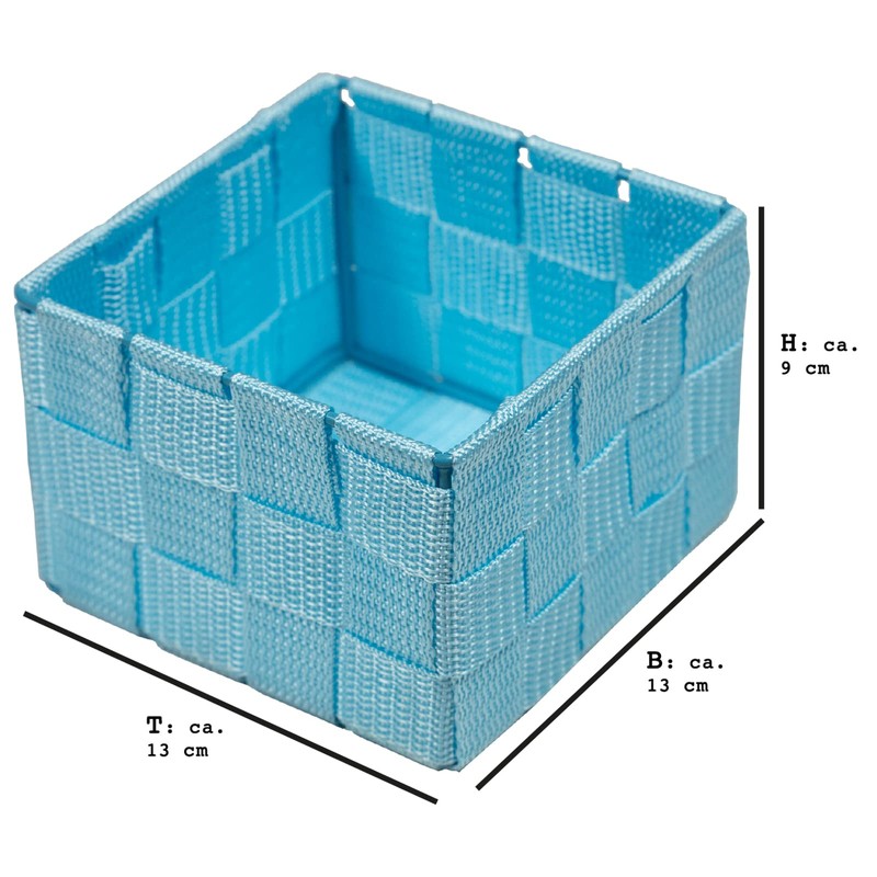 DRULINE Set of 4 Silk Storage Baskets Bathroom Basket Decorative