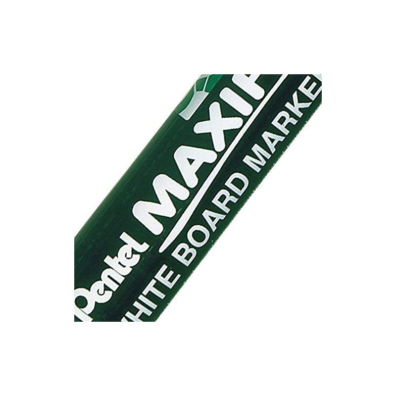 Pentel Maxiflo Dry Wipe Slim Chisel Tip Marker - Red