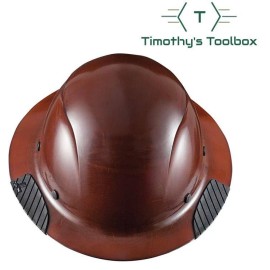 LIFT Safety HDF-15NG DAX Natural Brown Full Brim Hard Hat w/ Ratchet Suspension