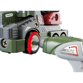 EKU EASYKU Kids Take Apart Toys for 3-5 6-8 Year Old Boys Girls Military Intercontinental Missile Vehicles Army Trucks Toys with Electric Drill STEM Assembly Toy Set Gifts Learning Educational Toys