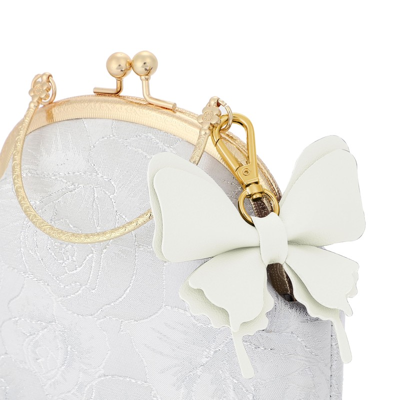 [tonecraft] 蝶々 バイカラー バッグチャーム シンプル バタフライ オーソドックス キーホルダー 人気 おしゃれ