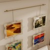 27.6in Brass Gallery Rail, Picture Rail Hanging System with Chain