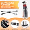 SlowTon Dog Jacket with Harness Built in - Waterproof Fleece