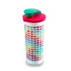 Guateplast Set de 3 Vasos con Tapa de Plástico