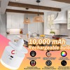 Battery Operated Pendant Light with Remote,Battery Ceiling Lights No Wiring,Battery