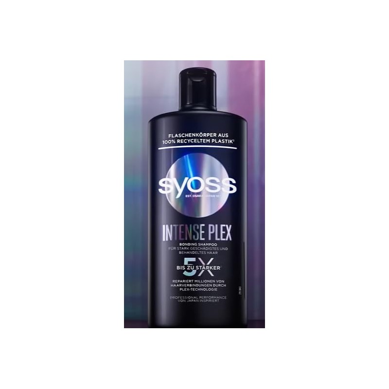 Syoss Intense Plex Bonding Shampoo, Professional action for severely damaged