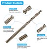 sourcing map Tap and Drill Bit Set, 4pcs M4 x