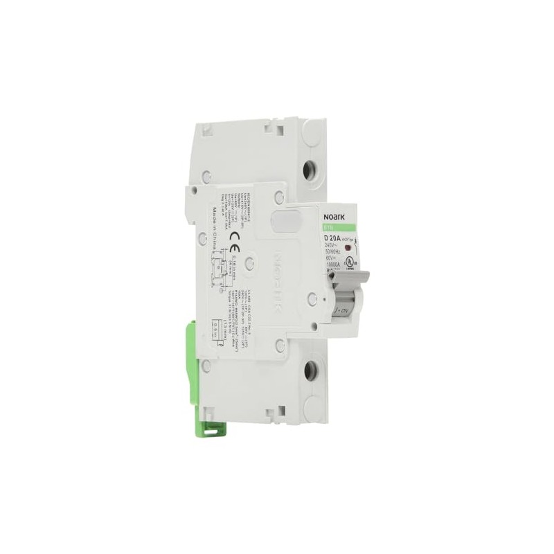 Noark Miniature Circuit Breakers, B1N UL 489, 1P, D Curve,