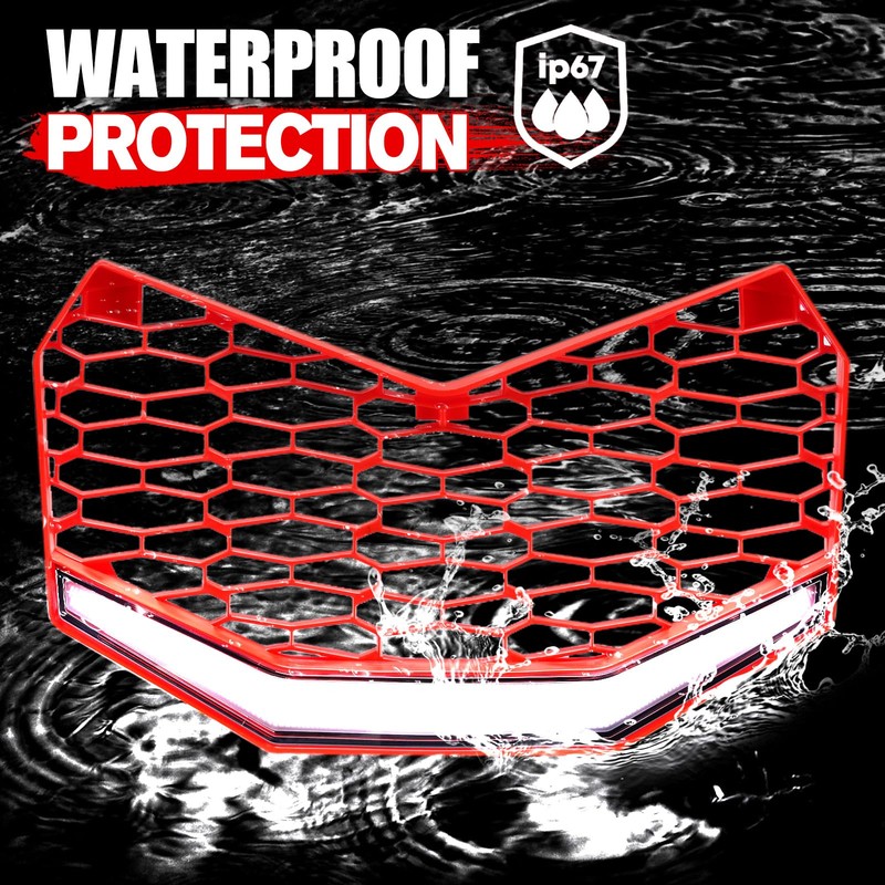 A & UTV PRO Front Grille with Integrated LED Light