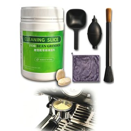 PUZZLEQ Professional Coffee Grinder Cleaning Tablets, All Natural Food Safe Gluten Free, Cleans Burr and Casing, Compatible with Ninja Luxe Cafe, Breville Barista Express, Other Burr Coffee Grinders