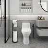 HorHer Toilet Paper Holder Stand, Toilet Paper Holder Free Standing,