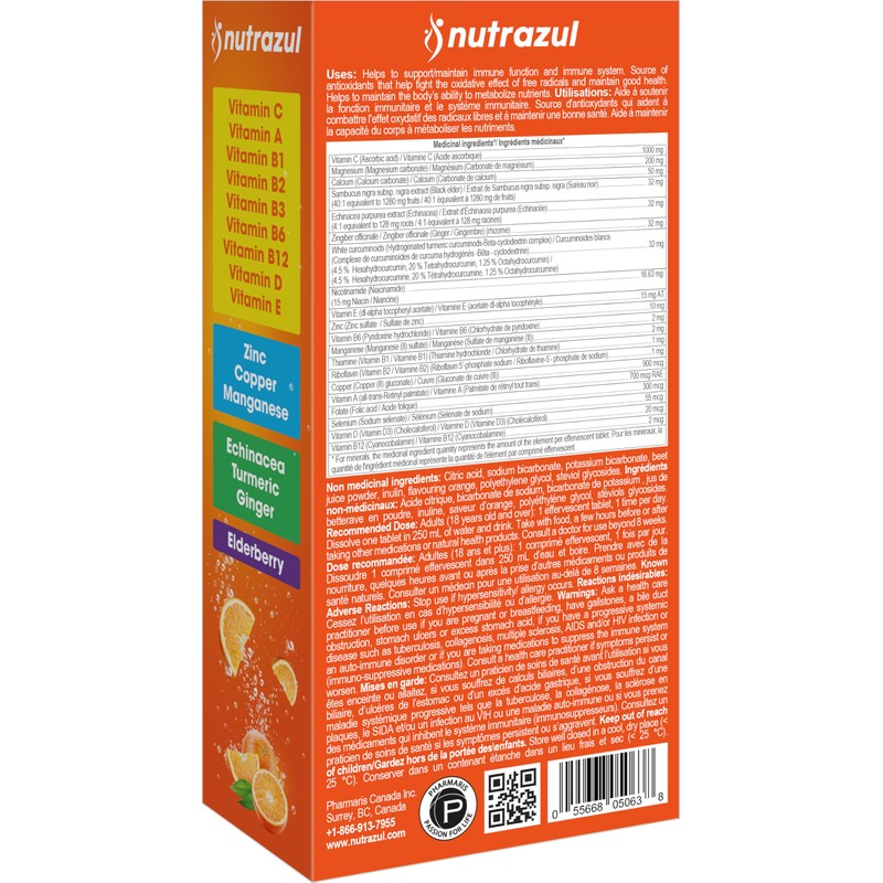 nutrazul Super Immune Effervescent Tablets | Maintains Immune Function &