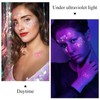 8 Hojas Brillan en la Oscuridad Tatuajes Temporales Pegatinas, Neón
