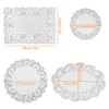 Luckious 80PCS Multi-Shape Lace Paper Doilies - Elegant Wedding Decorations