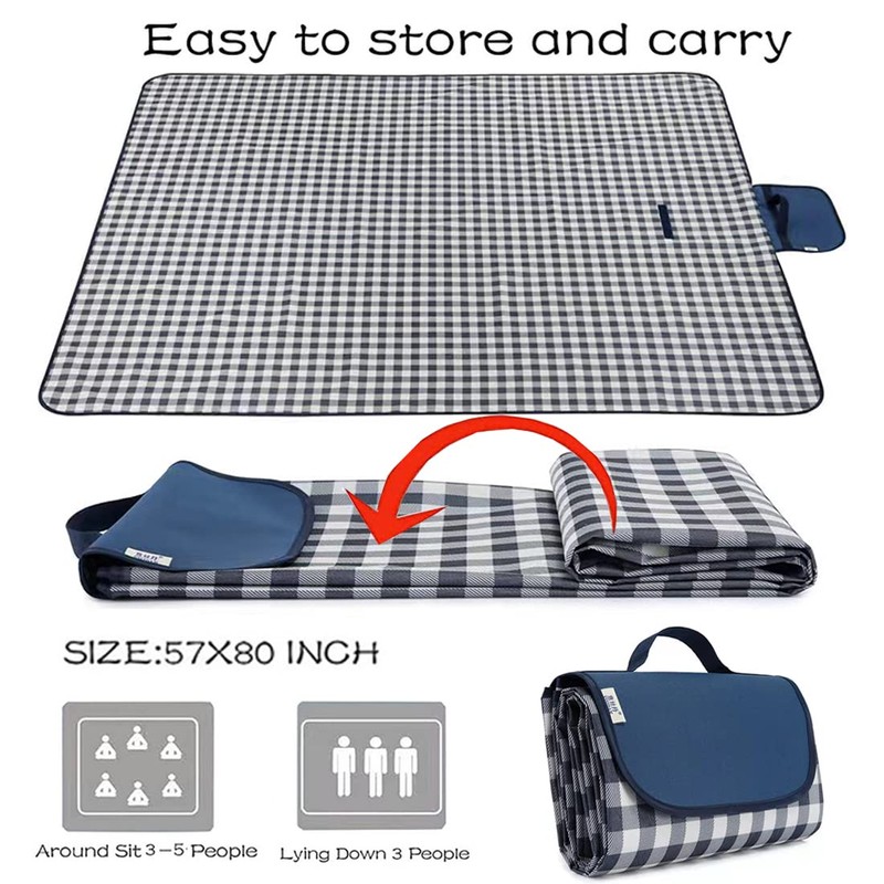 RUIBOLU RUIBOLU Large Picnic Blanket Beach Blankets, 80'x80' Picnic Mat