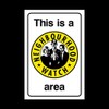 This is a neighbourhood watch area Plastic Sign with double