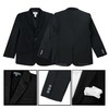 Spring Notion Big Boys' Modern Fit Black Suit Set 4T