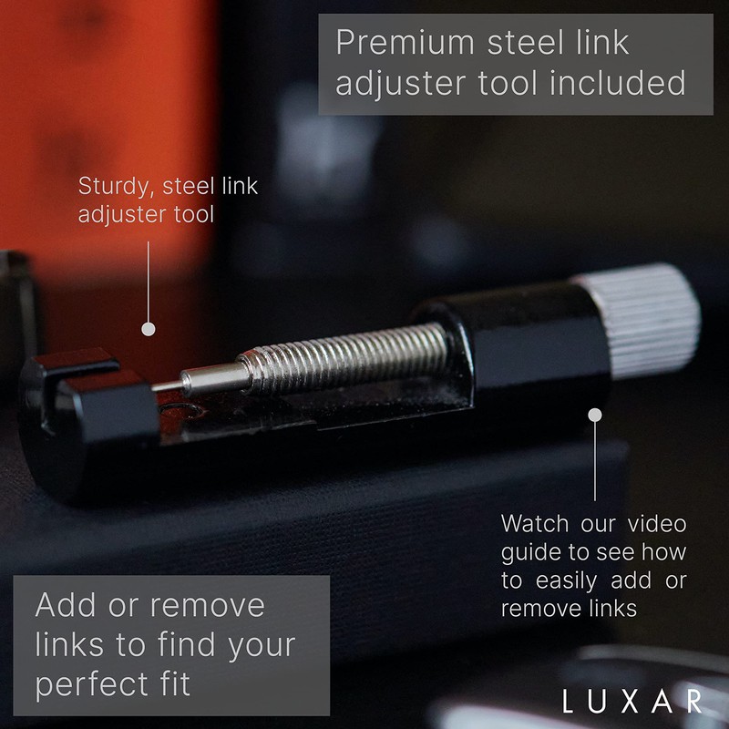 LUXAR Men's Titanium Magnetic Linked Bracelet | Double Magnet Strength