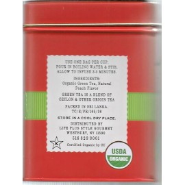 Secret Garden The Secret Garden Tea Tin of Tea Organic Peach 50 tea bags EXP  02/28