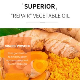 Turmeric Soap Natural Ginger Bar Soap: 2PCS Plants Essential Oil Bar Soap for Face & Body - Reduces Acne & Dark Spot & Cleanses Skin