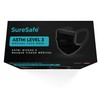 SureSafe 100 PCS ASTM Level-3 Masks Disposable, Black face mask,