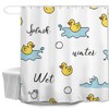 goodbath Duck Shower Curtain, Waterproof Anti Mould Proof Resistant Bath