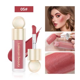 Liquid Blush, Soft Cream Face Blush, Velvet Liquid Blush Makeup Natural Matte Finish Looking, Long-Lasting, Smudge Proof, Moisturizing Lightweight Blendable Feel 05#