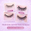 10 Pares Pestañas Postizas Reutilizables Diferentes Diseños