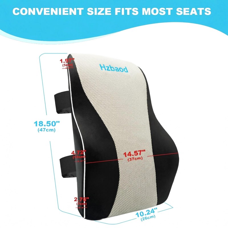 Lumbar Support Pillow for Office Chair - Back Pain Relief,