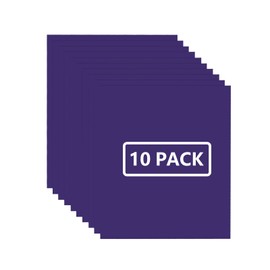 FUNKAKA Purple HTV Heat Transfer Vinyl Bundle, 12" x 10" Glossy Purple Iron on Vinyl for T-Shirt, 10 Sheets Sticky HTV Vinyl for All Cutter Machines Easy to Cut & Weed for Heat Vinyl Design