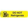 Pharmex 1-324 "Dont REFRIGERATE" Permanent Paper Label, 1 9/16" x