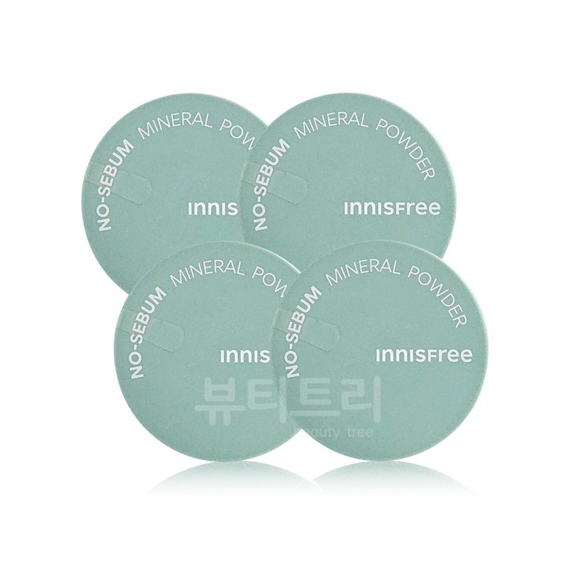 Innisfree No-Sebum Mineral Powder 5g X 4 / 이니스프리 노세범