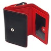 STARHIDE Ladies RFID Blocking Compact Genuine Leather Small Wallet with