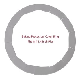 YOUFORZX 2PCS Adjustable Baking Pie Crust Shield Protector Cover for Edges of Pie - 8-inch to 11.5-inch (Grey Grey)