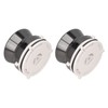 1 Pair 10in NAB Hub Adapters Professional Aluminium Alloy Polished