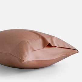 DOZ Pillowcase Set, 100% Viscose derived from Bamboo, Organically Grown, Buttery Soft, Silky, Breathable, Cooling, Oeko-TEX, High GSM, 2-Pack, Envelope Closure (King, Clay)